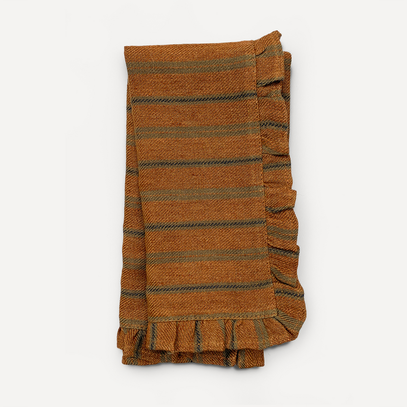 Pleated Napkin - Rust