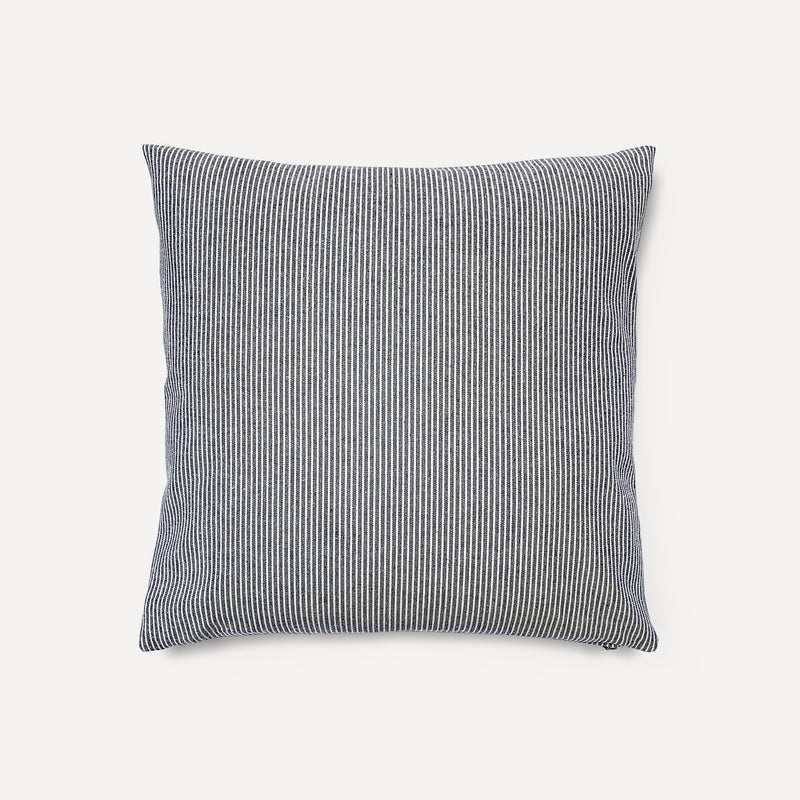 Striped Denim Throw Pillow