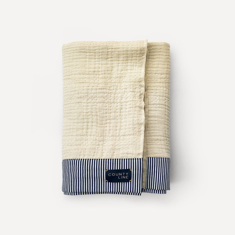 Waffle Throw - Denim